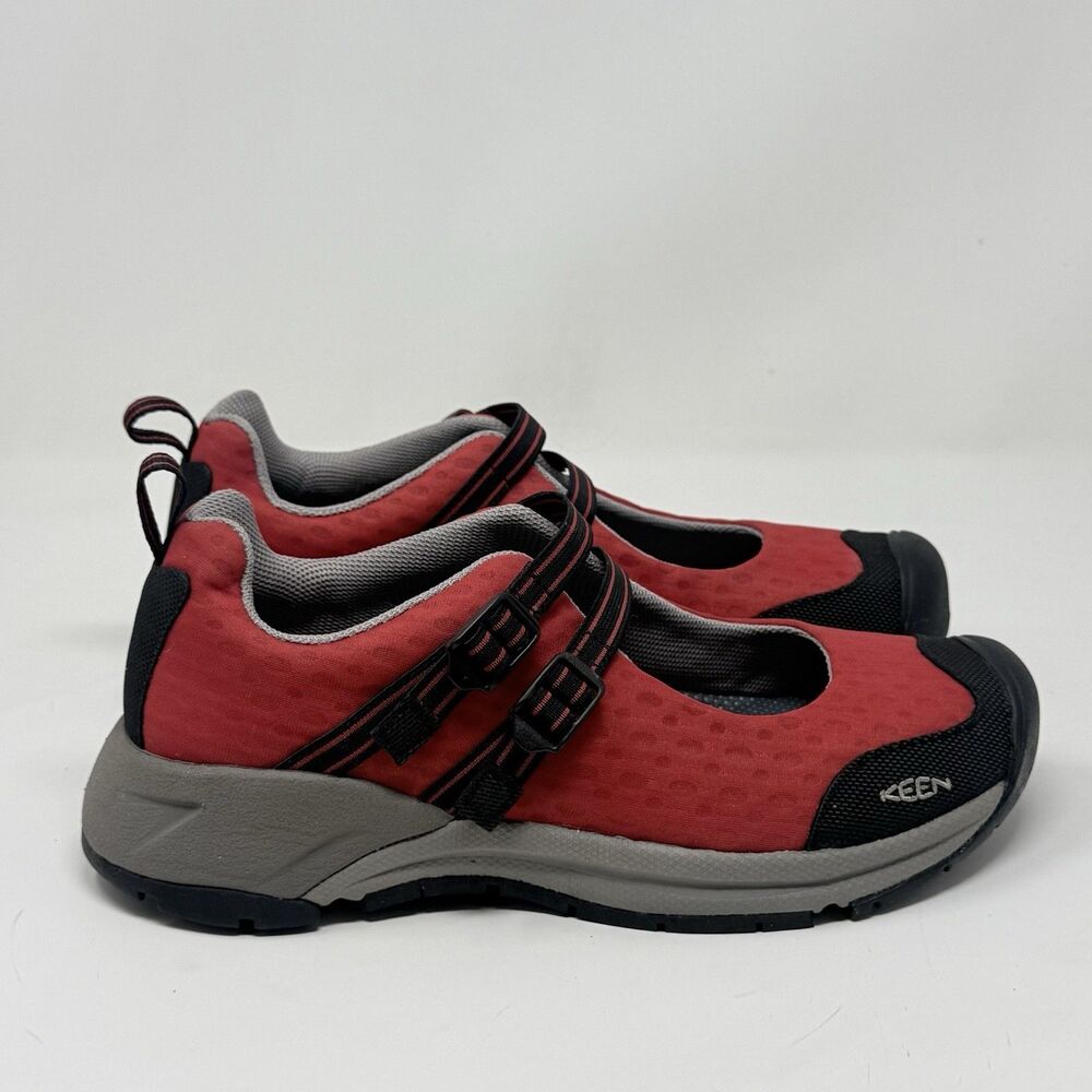 Keen Malibu Double Strap Mary Jane Hiking Trail Shoes Womens 8.5 Red Comfort